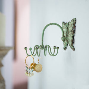 Shabby Chic Pewter Butterfly Wall Hook - Nikky Home