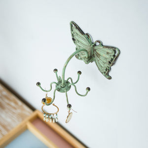 Shabby Chic Pewter Butterfly Wall Hook - Nikky Home