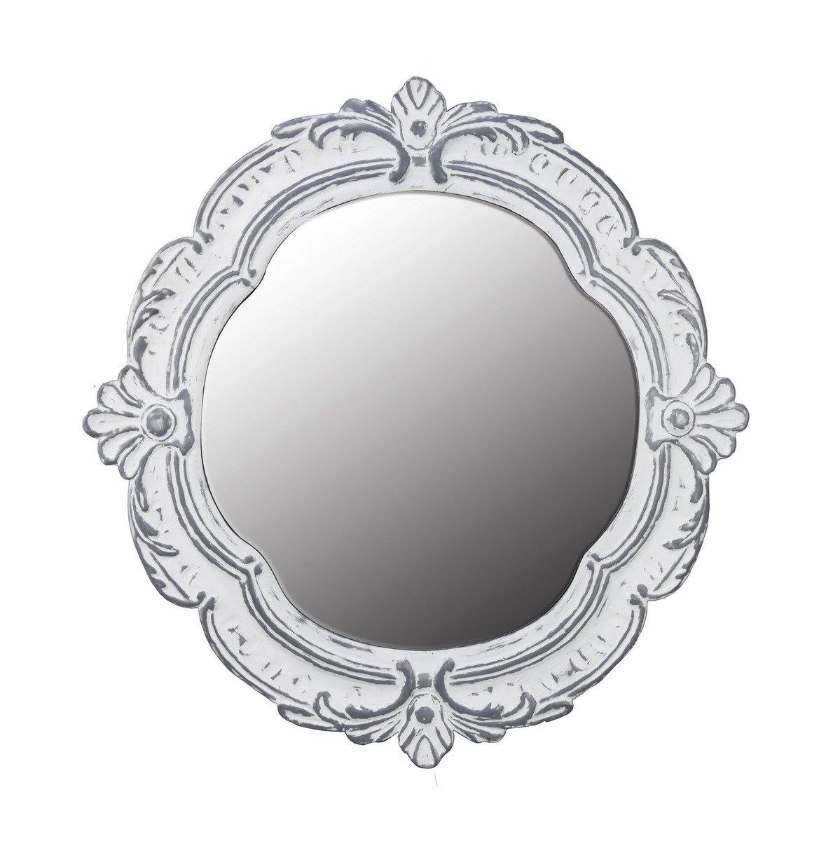 Fleur De Lis Metal Frame Mirror - Nikky Home