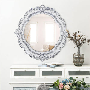 Fleur De Lis Metal Frame Mirror - Nikky Home