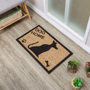 Dog Home Welcome Doormat With Bone And Claw - Nikky Home