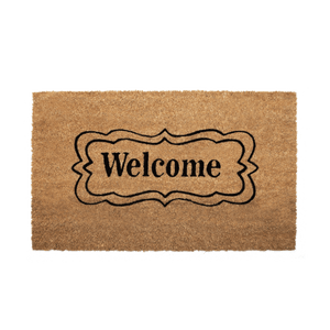 Welcome Doormat With Vector Frame - Nikky Home