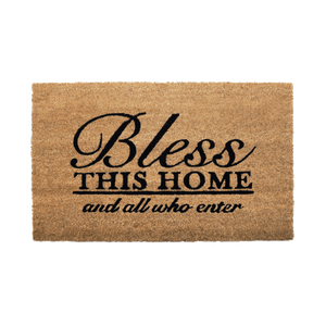 Doormat Bless This Home And All Who Enter - Nikky Home