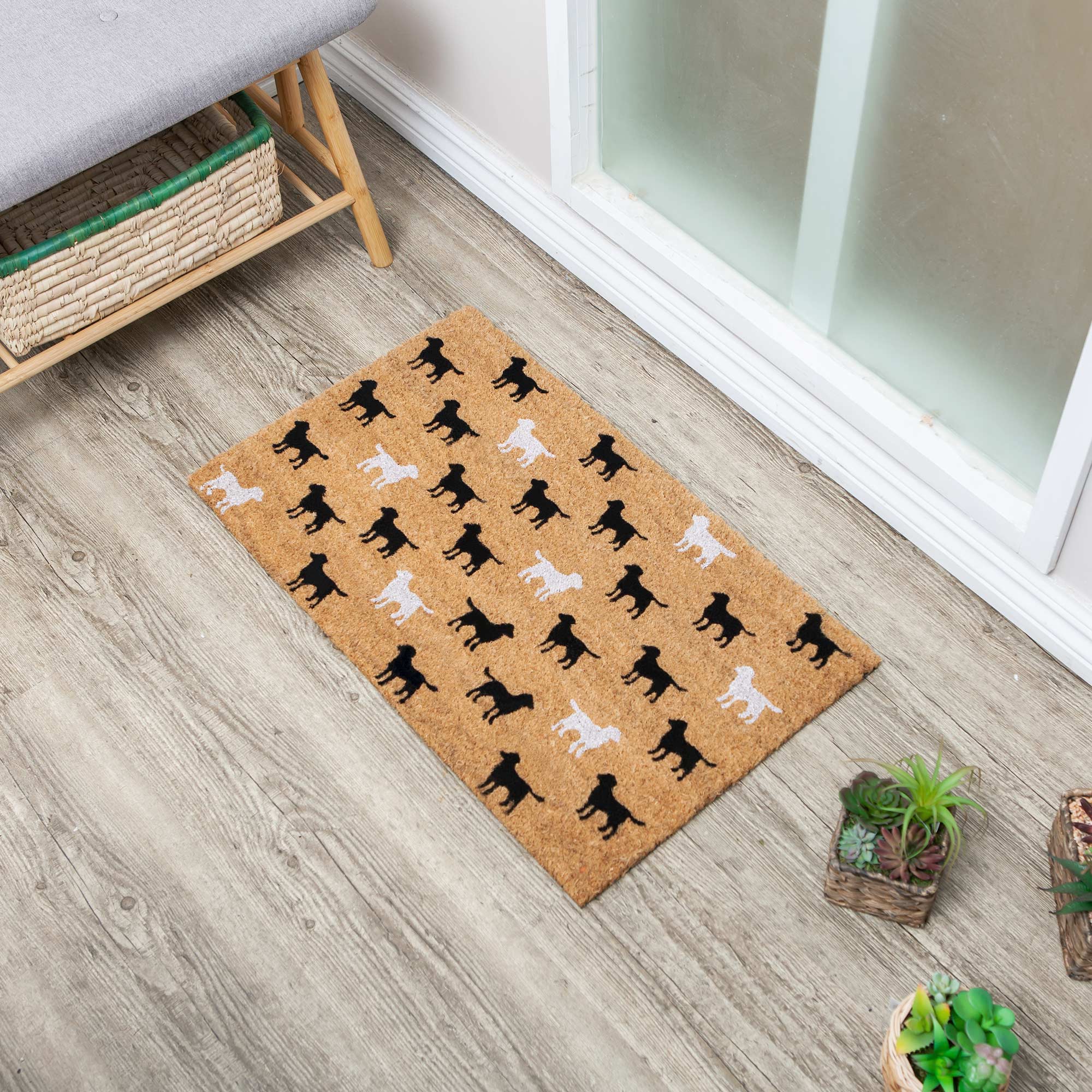 Home Doormat With Dogs - Nikky Home