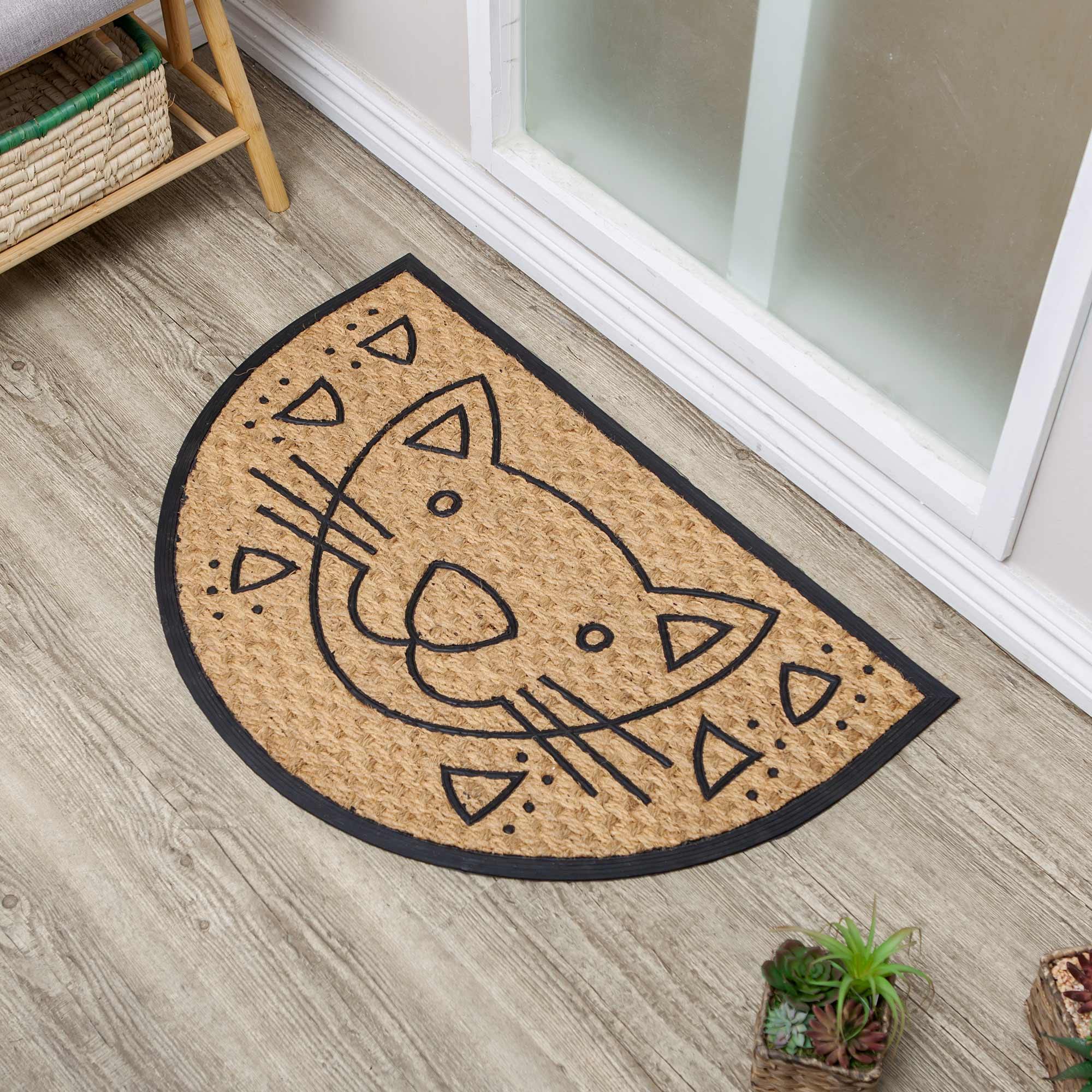 Cat Lover's Semi-circle doormat - Nikky Home