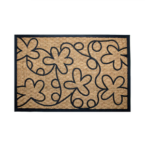 Welcome Doormat With Flower Patterns - Nikky Home