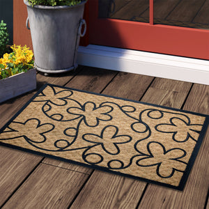 Welcome Doormat With Flower Patterns - Nikky Home