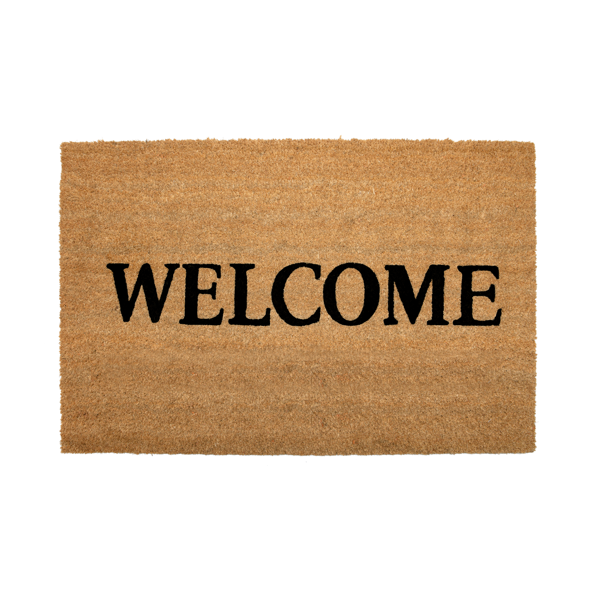 Welcome Doormat Black Letters - Nikky Home