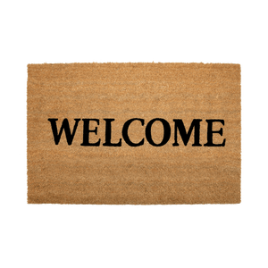 Welcome Doormat Black Letters - Nikky Home