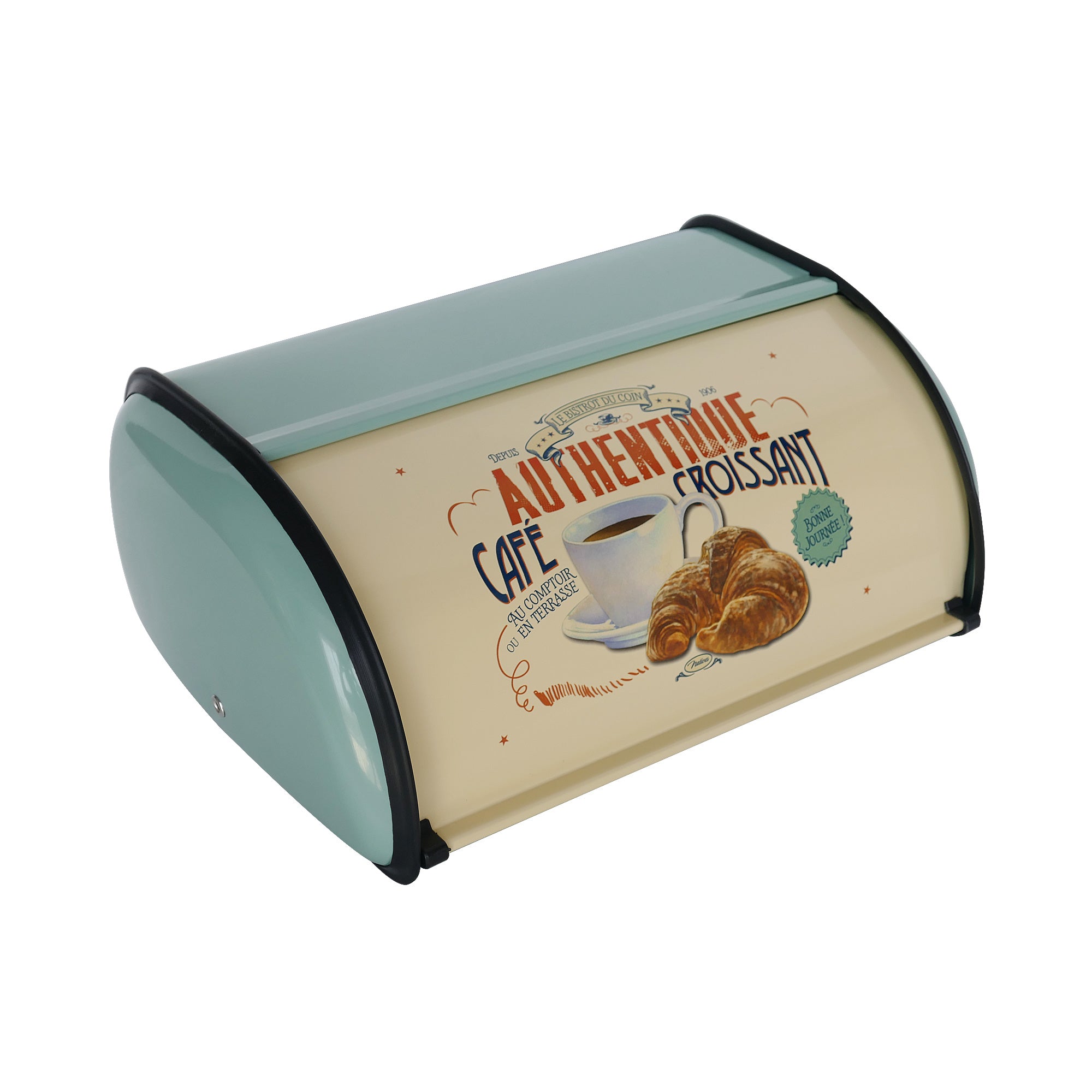 Rolled Top Lip Bread Box - Nikky Home