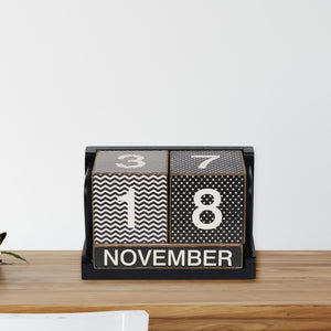 Wooden Blocks Desk Calendar - Nikky Home