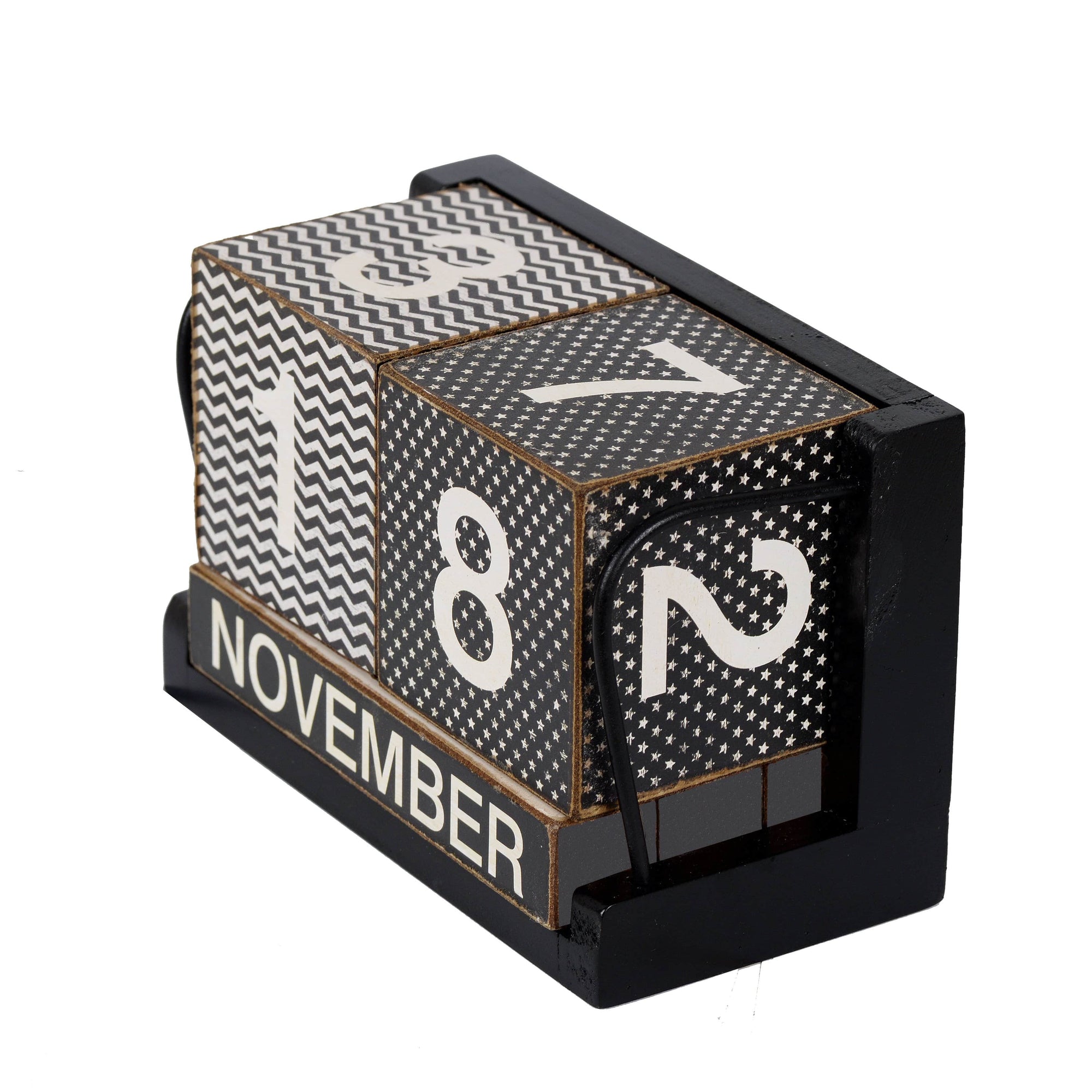 Wooden Blocks Desk Calendar - Nikky Home