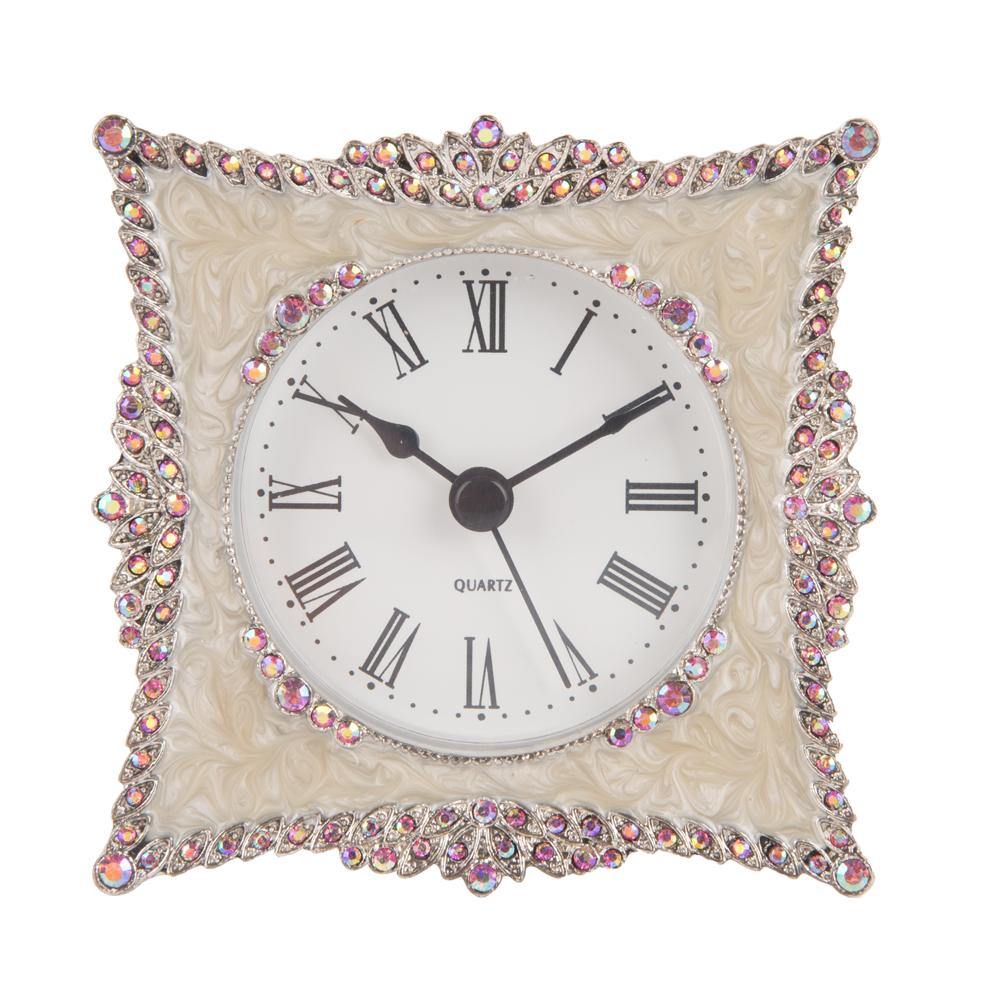 Crystal Quartz Table Clock - Nikky Home