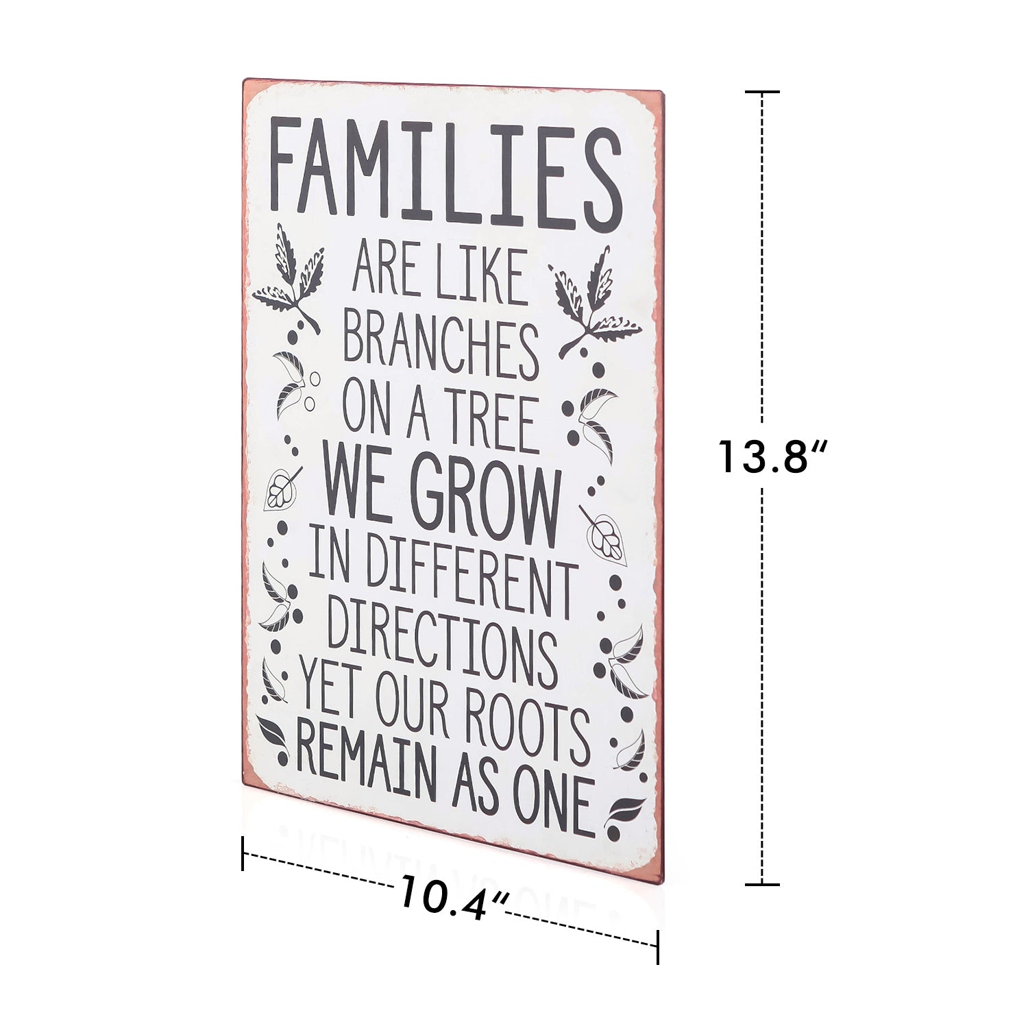 Metal Wall Sign About FAMILIES - Nikky Home