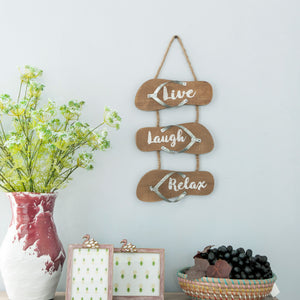 Sandal-Inspired Beach Wall Decor Live Laugh Relax - Nikky Home