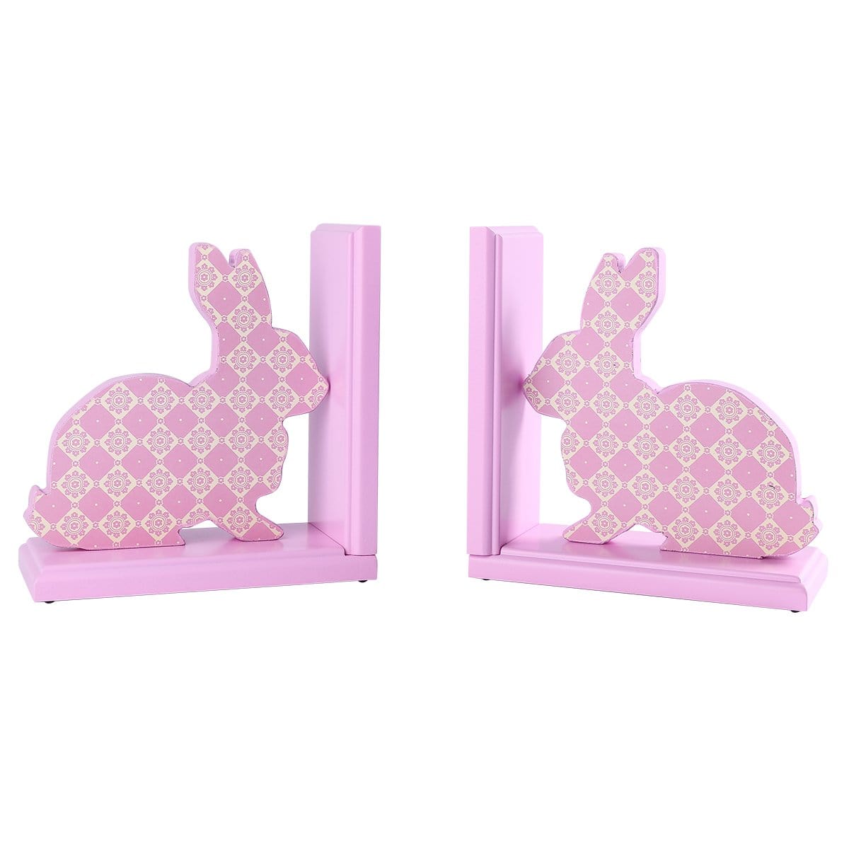 Pink Bunny Bookends - Nikky Home