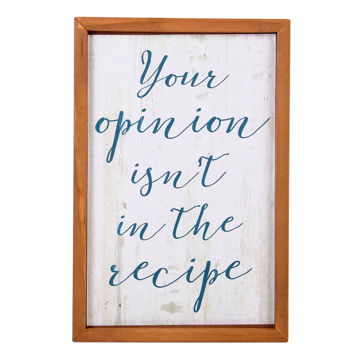 Not in the Recipe Wall Sign - Nikky Home