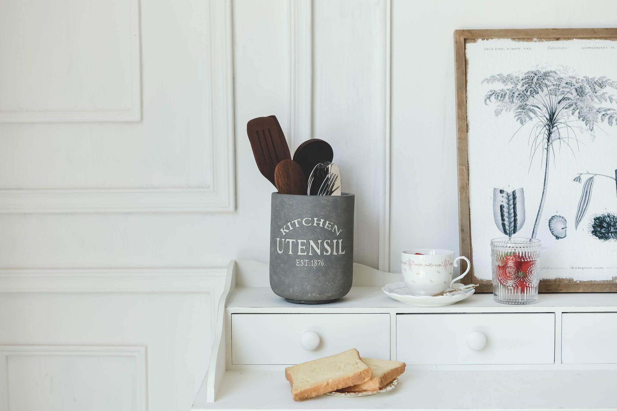 Farmhouse Utensil Holder - Nikky Home