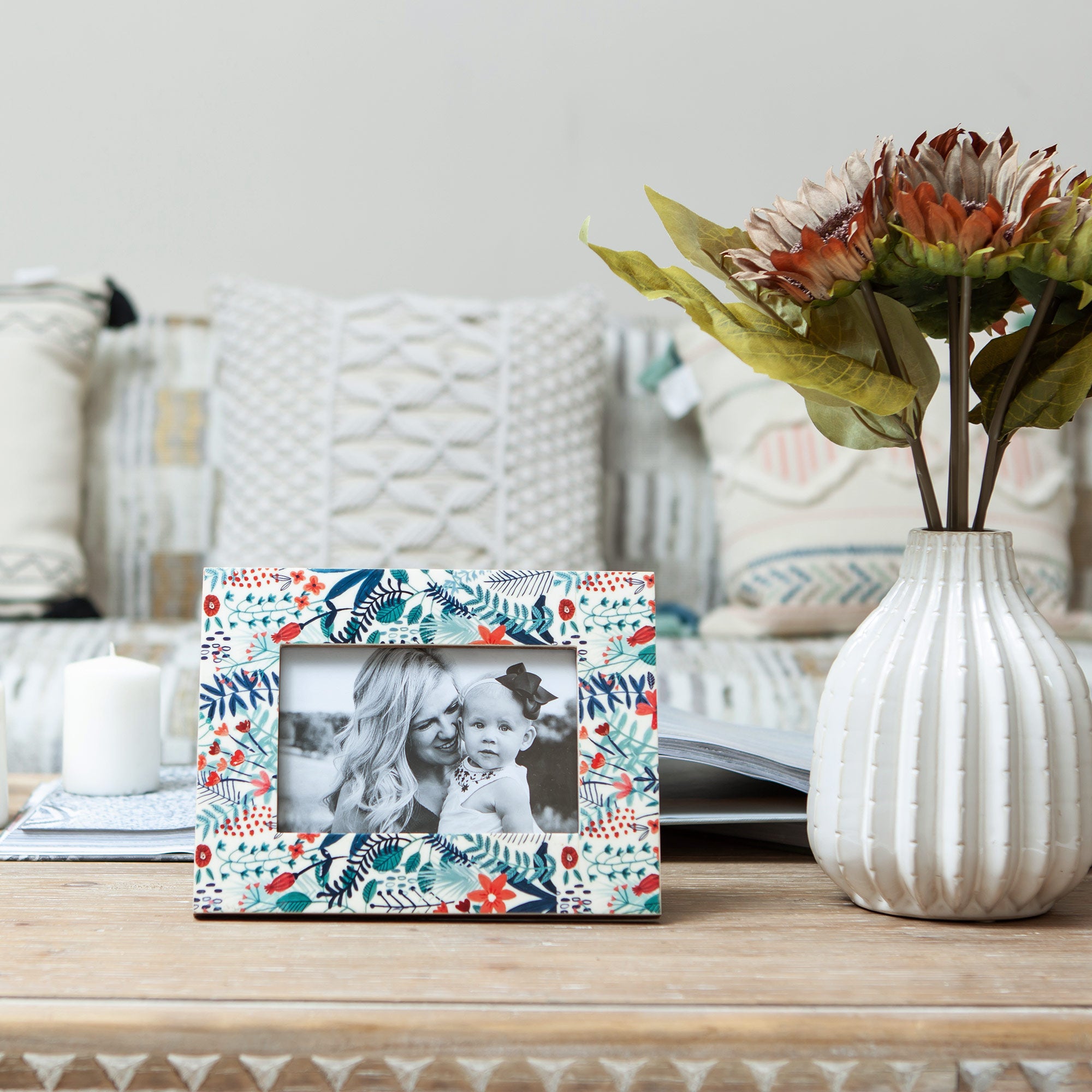 Photo Frame With Botanical Patterns - Nikky Home